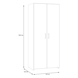 Szafa 2-drzwiowa 80 cm Econobox 2 – praktyczne przechowywanie