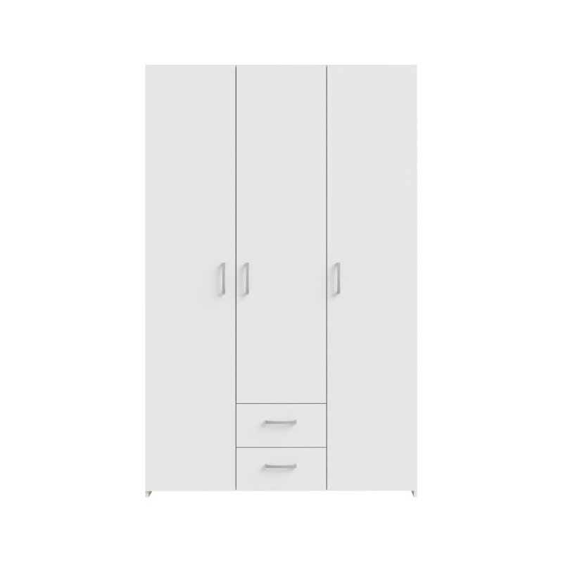 Econobox 2 ECBS832 – biała szafa z szufladami 120 cm