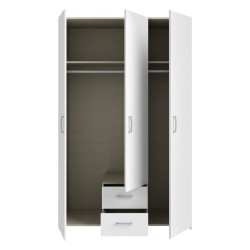 Econobox 2 ECBS832 – biała szafa z szufladami 120 cm