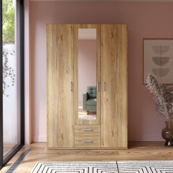 Szafa ECBS931 z lustrem dąb mauvella do codziennego użytku