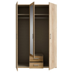 Szafa ECBS931 z lustrem dąb mauvella do codziennego użytku