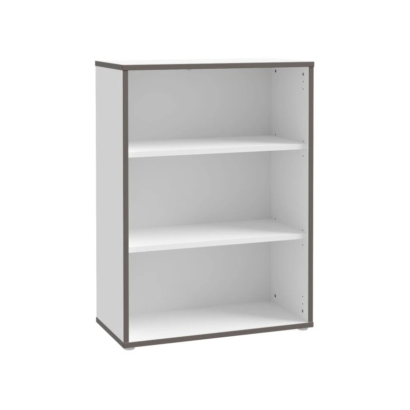 Regał niski otwarty Keflavik KFLR322-J53 Biały/Grafit Meble Forte