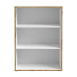 Regał niski otwarty Keflavik KFLR322-C881 Biały/Dąb Artisan Meble Forte