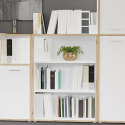 Regał niski otwarty Keflavik KFLR322-C881 Biały/Dąb Artisan Meble Forte