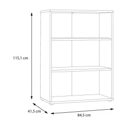 Regał niski otwarty Keflavik KFLR322-C881 Biały/Dąb Artisan Meble Forte