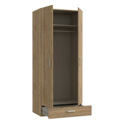 Szafa 90 cm z szufladą dąb mauvella Econobox 2 | Meble Forte