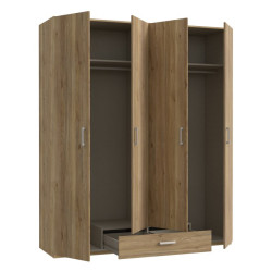 Econobox 2 ECBS941 – duża szafa 180 cm dąb mauvella