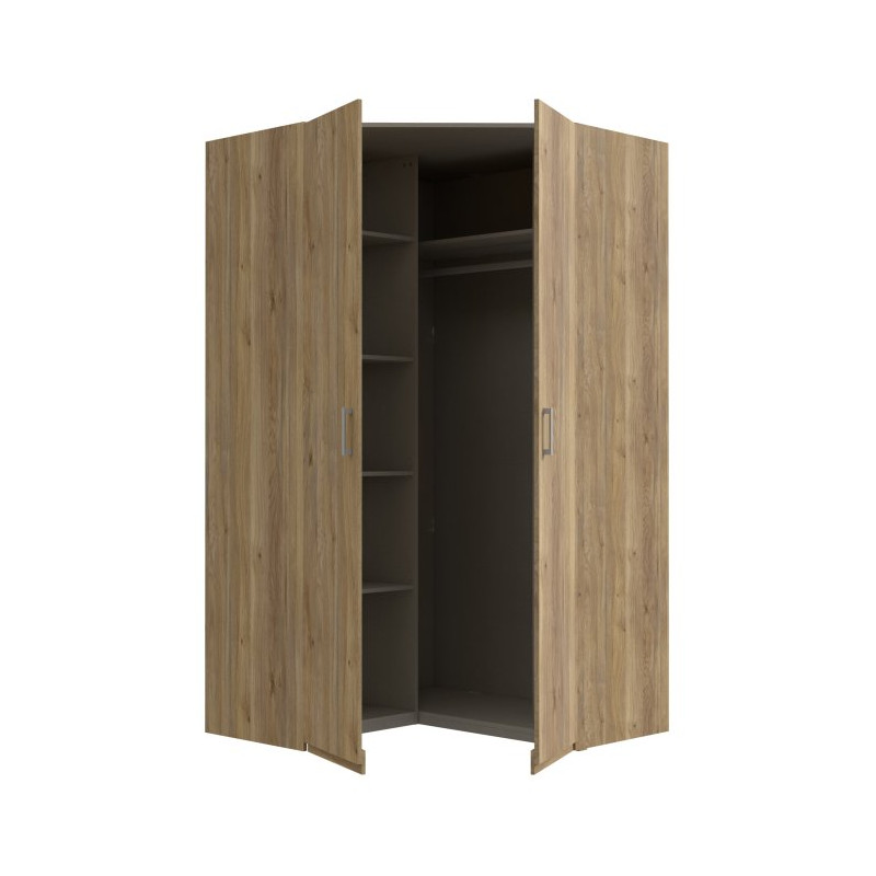 Econobox 2 ECBS924 – duża szafa narożna 120x120 cm dąb mauvella