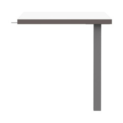 Element łączący 90° biurka Keflavik KFLB90-120-940 Biały/Grafit Meble Forte