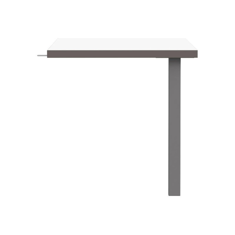 Element łączący 90° biurka Keflavik KFLB90-120-940 Biały/Grafit Meble Forte