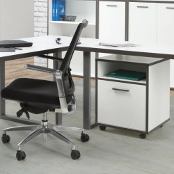 Element łączący 90° biurka Keflavik KFLB90-120-940 Biały/Grafit Meble Forte