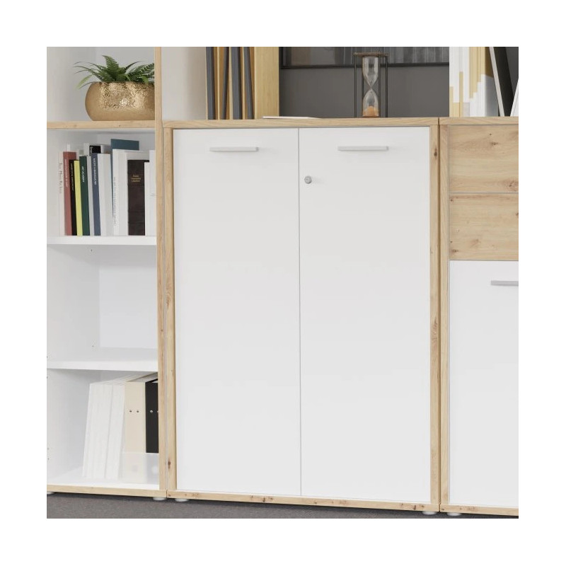 Komplet drzwi z zamkiem Keflavik KFLF321-120A Biały Meble Forte