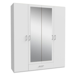 Econobox 2 ECBS944 – biała szafa z lustrem 180 cm