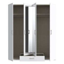 Econobox 2 ECBS944 – biała szafa z lustrem 180 cm