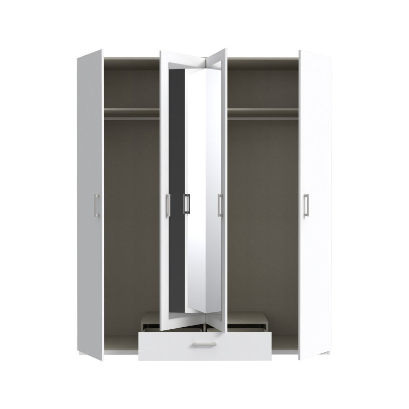 Econobox 2 ECBS944 – biała szafa z lustrem 180 cm