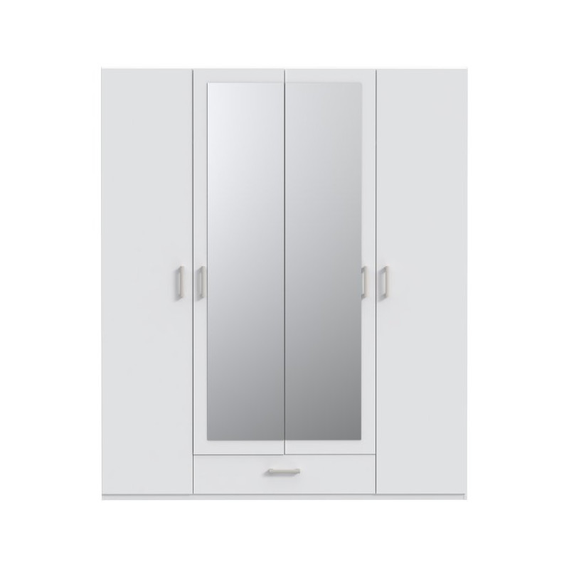 Econobox 2 ECBS944 – biała szafa z lustrem 180 cm