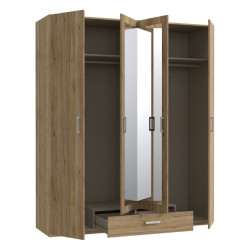 Econobox 2 ECBS944 – szafa z lustrem 180 cm dąb mauvella