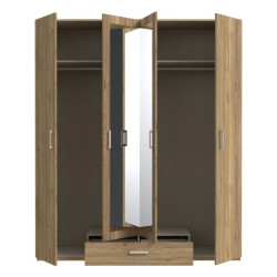 Econobox 2 ECBS944 – szafa z lustrem 180 cm dąb mauvella