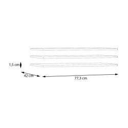 Econobox 2 ECBD773 – zestaw 3 półek do szafy