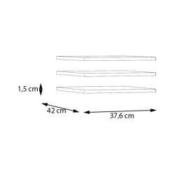 Econobox 2 ECBD376 – zestaw 3 półek do szafy