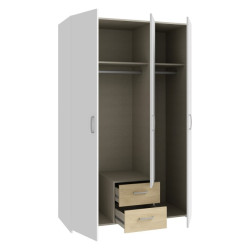 Szafa Econobox 2 ECBS832 120 cm | biały/dąb puccini