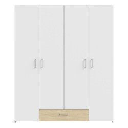 Szafa Econobox 2 ECBS842  160 cm | biały/dąb puccini