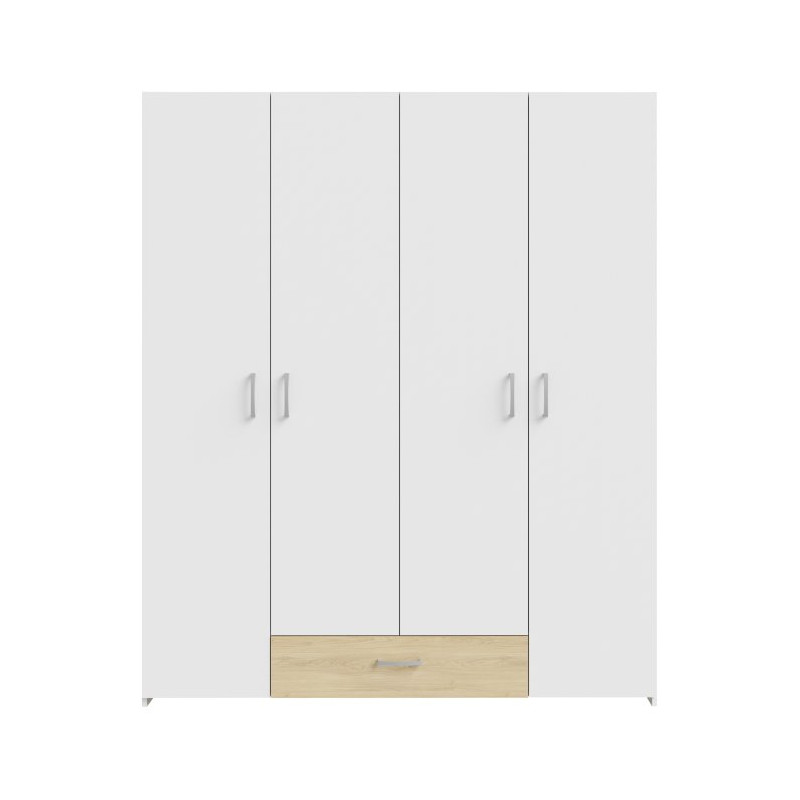 Szafa Econobox 2 ECBS842  160 cm | biały/dąb puccini