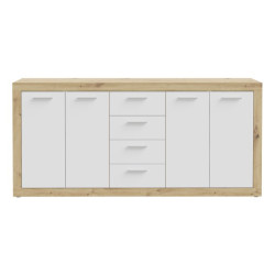 Biała komoda 200 cm Baccio – maksimum przechowywania