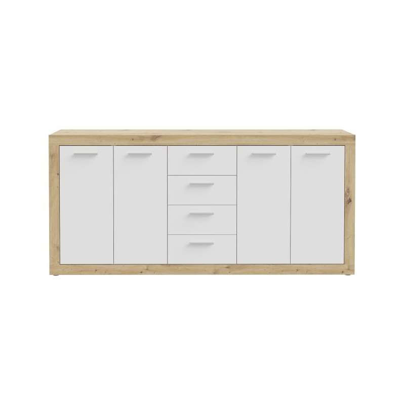 Biała komoda 200 cm Baccio – maksimum przechowywania