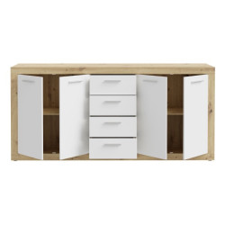 Biała komoda 200 cm Baccio – maksimum przechowywania