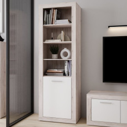 Wąski regał Baccio BCCR711 – lekka forma i funkcjonalność