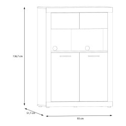 Szafka 90 cm Baccio BCCS321 – praktyczny mebel do każdego wnętrza