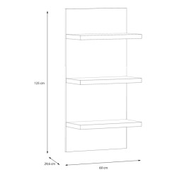 Półka wisząca 60 cm LEWISVILLE Dąb Valencia – Domowanie.pl