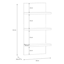 Półka wisząca 60 cm LEWISVILLE Dąb Valencia – Domowanie.pl