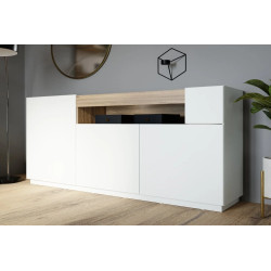 Komoda LEWISVILLE 180 cm Secret Grey/Dąb – Domowanie.pl