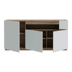 Komoda 180cm Lewisville LWSK231-M829 Secret Gray/Dąb Valencia Meble Forte