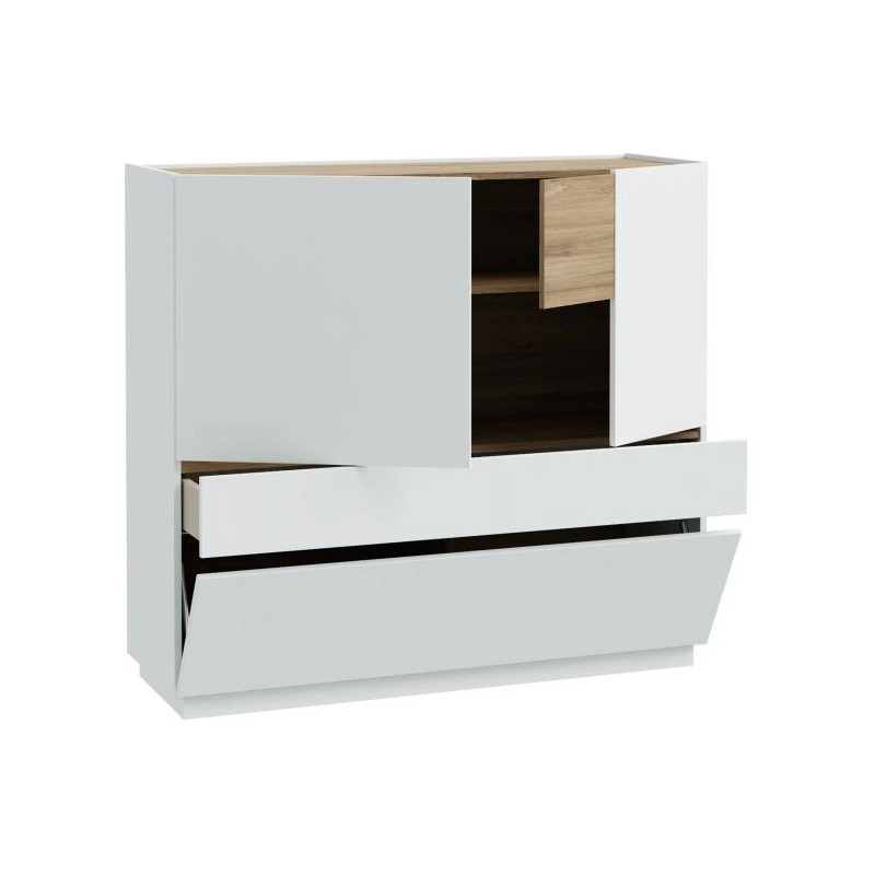 Komoda 120 cm LEWISVILLE – styl modern scandi Domowanie