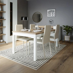 Stół rozkładany 160x90 Lewisville TBLT7029-M830 Secret Gray/Dąb Valencia Meble Forte