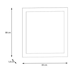 Lustro Baccio BCCD05 83×88 cm – elegancki dodatek do wnętrza