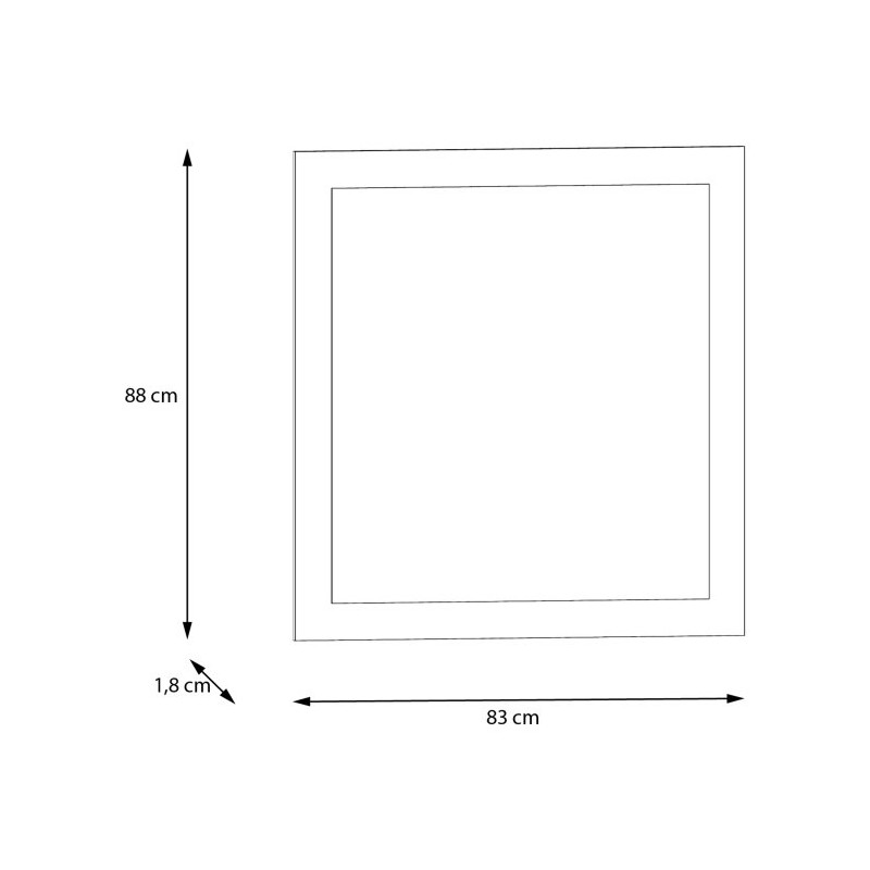 Lustro Baccio BCCD05 83×88 cm – elegancki dodatek do wnętrza