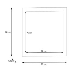 Lustro Baccio BCCD05 83×88 cm – elegancki dodatek do wnętrza