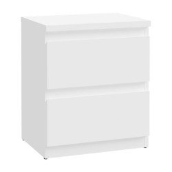 Szafka nocna Edmore biały – mały format, duża wygoda