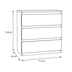 Komoda Edmore EMOK211 secret grey – praktyczna i kompaktowa