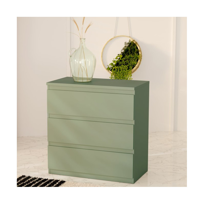 Komoda Edmore EMOK211 szałwiowa zieleń – praktyczna i kompaktowa