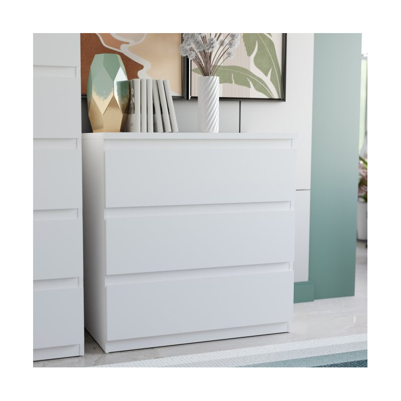 Biała komoda Edmore EMOK211 – praktyczna i kompaktowa