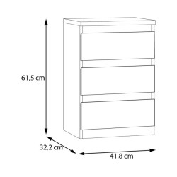 Wąska komoda Edmore EMOK111 szałwiowa zieleń | Meble Forte