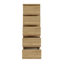 Edmore EMOK311 dąb mauvella – komoda słupek z szufladami