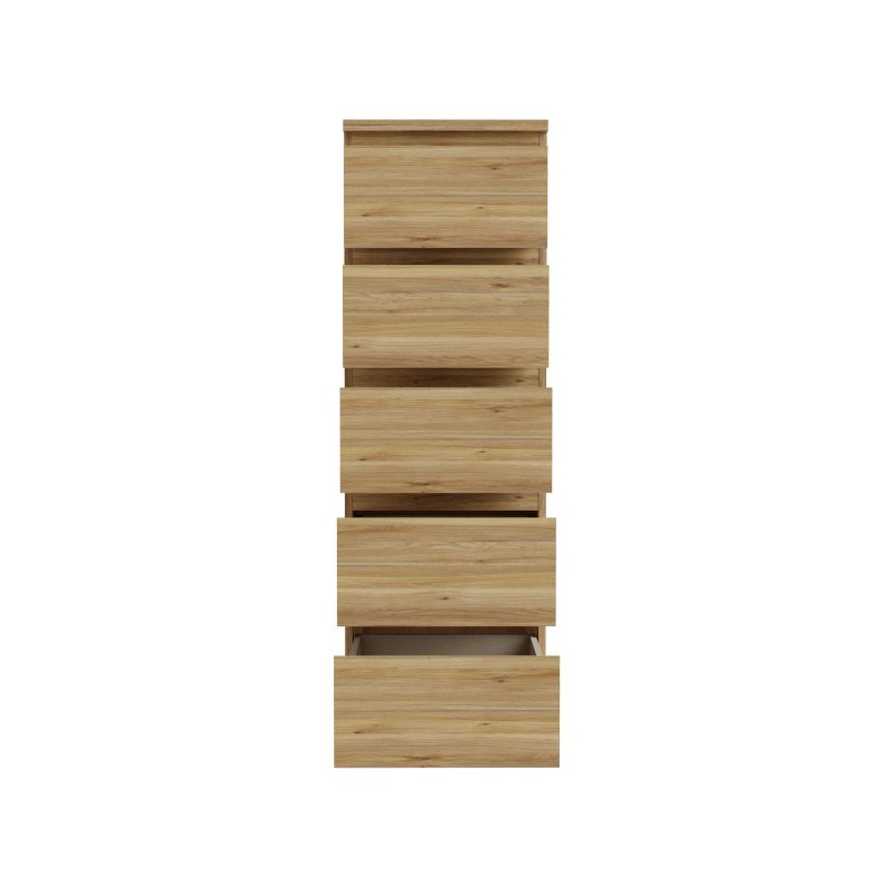 Edmore EMOK311 dąb mauvella – komoda słupek z szufladami