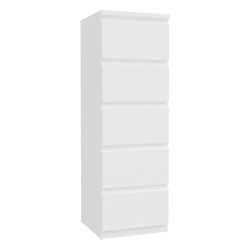 Edmore EMOK311 – biała komoda słupek z szufladami