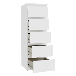 Edmore EMOK311 – biała komoda słupek z szufladami